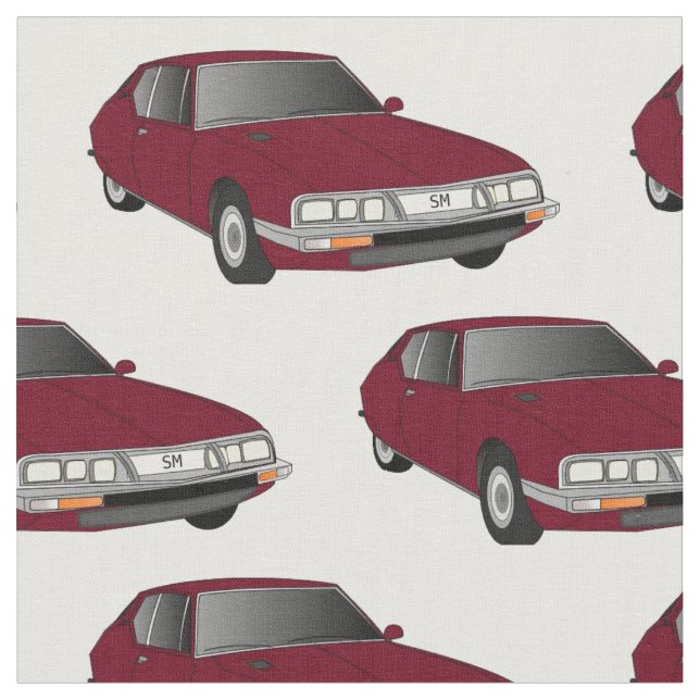 Tela marrón de Citroen SM (placa modificada) (De cerca)