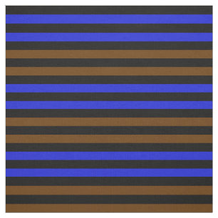 Tela Marrón de coco, azul real, puntera negra de median