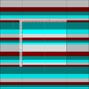 Tela Marrón, gris claro, cian y cian oscuro