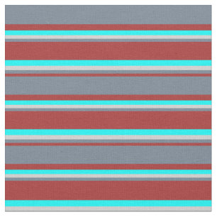 Tela Marrón, gris pizarra, gris claro y color Aqua