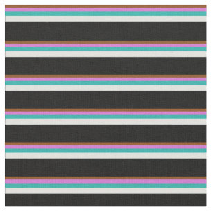 Tela Marrón, orquídea, verde del mar claro, cian claro 