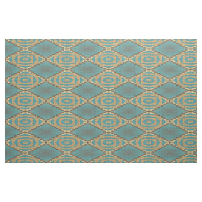 Tela Marrón turquesa azul taupe verde beige apariencia  ("Cuarto gordo" (fat quarter))