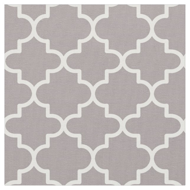 Tela Marroquí Quatrefoil modelado (De cerca)