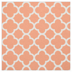 Tela Marroquí verde azulado del melocotón coralino a