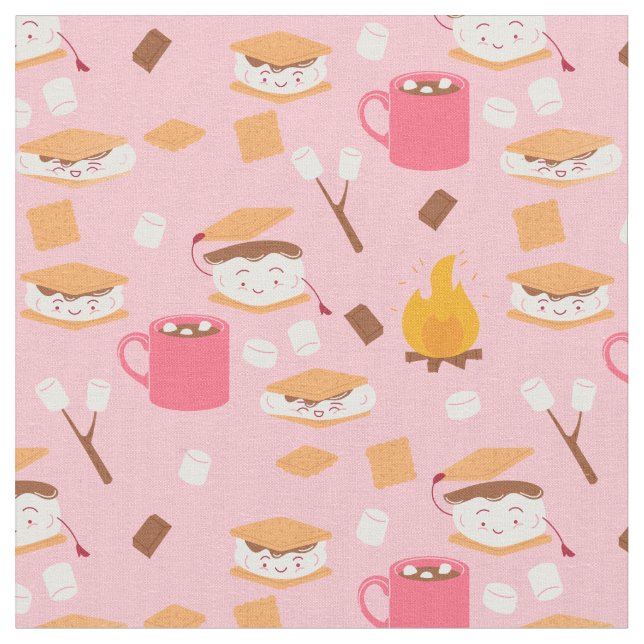 Tela marshmallow de hojalata de chocolate olor rosa (De cerca)