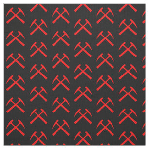 Tela Martillos rocosos cruzados rojos