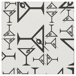 Tela Martinis Vintage decorativo