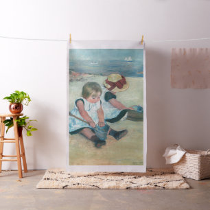 Tela Mary Cassatt - Niños jugando en la playa