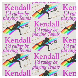 TELA MÁS BIEN ESTAR JUGANDO TEJIDO DE TENIS PERSONALIZA