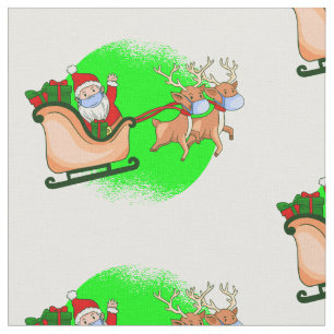Tela máscara de cara de covid santa claus reindeer xmas