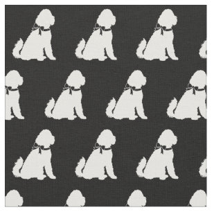 Tela Mascota Aussie de Doodle Dog Silhouette