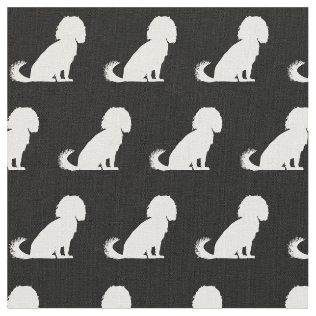 Tela Mascota Cavalier King Charles Dog Silhouette (De cerca)