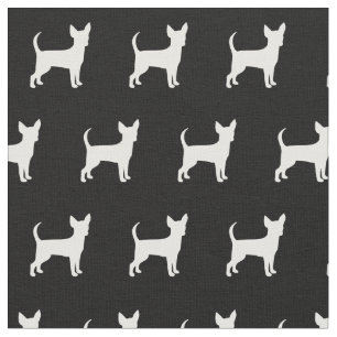 Tela Mascota de Chihuahua Dog Silhouette