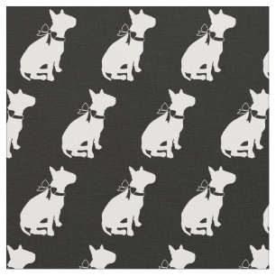 Tela Mascota de Silhouette para Perro Bull Terrier
