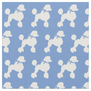 Tela Mascota de silueta de perro de cangrejo francés a