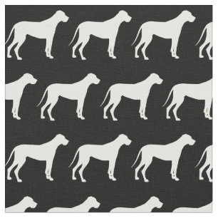 Tela Mascota de silueta de perro grande