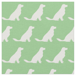 Tela Mascota de silueta de perro, perro, sabio verde