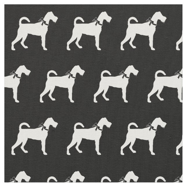 Tela Mascota irlandés de silueta de perro (De cerca)