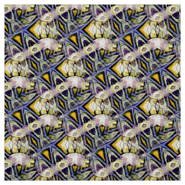 Tela Material abstracto geométrico Kaleidoscope (Retal)