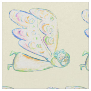 Tela Material de arte Angel Fabric de White Light Guard