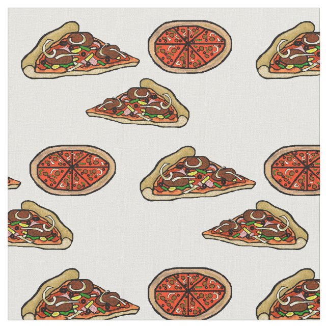 Tela Material de diseño de pizza (De cerca)