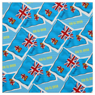 TELA MATERIAL DE LA BANDERA DE FIJI
