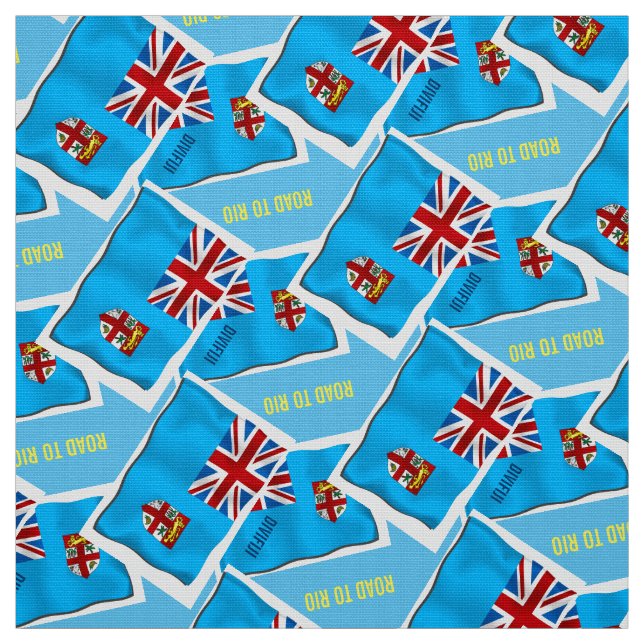 TELA MATERIAL DE LA BANDERA DE FIJI (Retal)