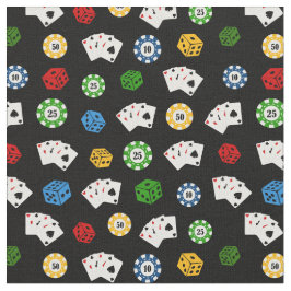 Tela Material de patrón de juego de casino mixto lindo