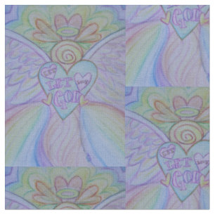 Tela Material del arte Ángel de la Guardia Arcoiris