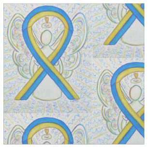 Tela Material del Personalizado de cinta azul y amarill