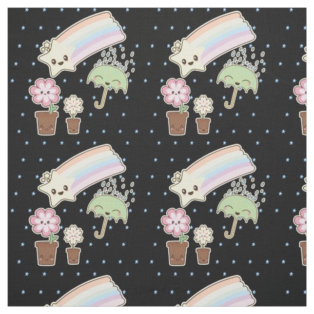 Tela Material súper lindo del clima de Kawaii (Retal)