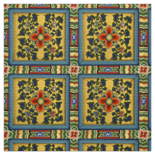 Tela Materias textiles tradicionales del mural de los