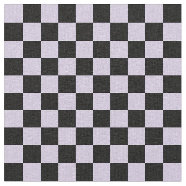 Tela Mauve & Black Checkerboard (De cerca)