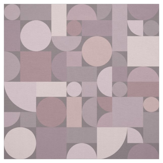 Tela Mauve de arte geométrico retro (Retal)