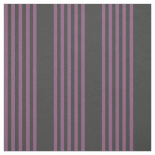Tela Mauve púrpura y carbón vegetal de cinco rayas