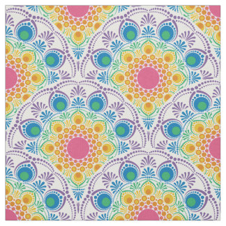 Tela Máxima fuente arcoíris floral fuente Art Decó esca