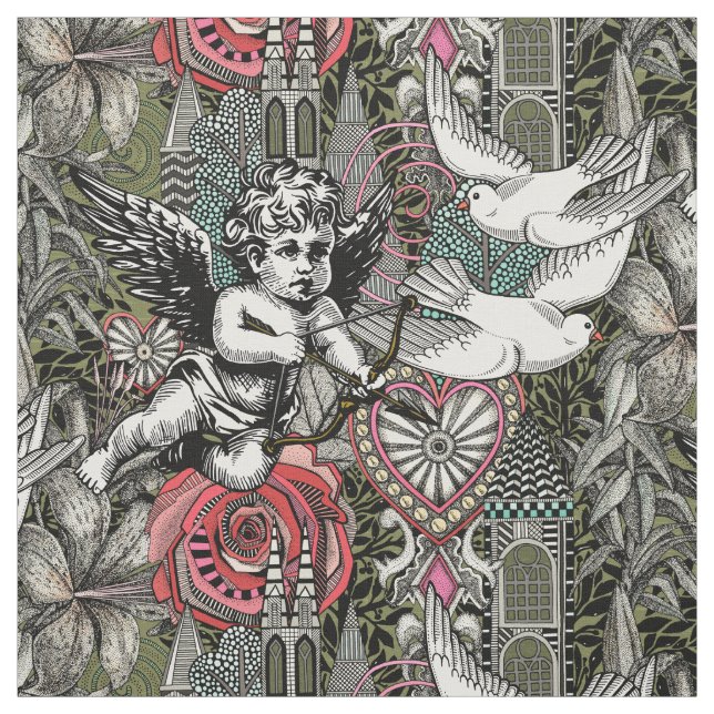 Tela maximalismo valentino licol moss (Retal)