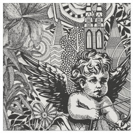 Tela máximo valentino blanco negro