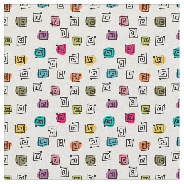 Tela Mazas de colores (De cerca)