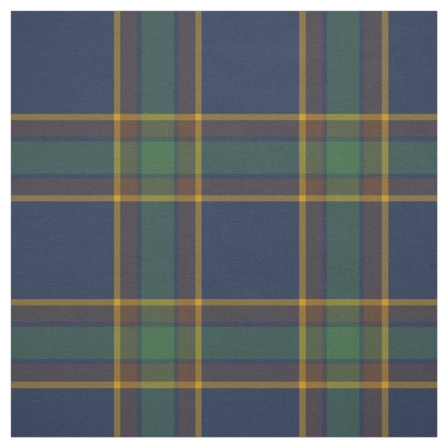 Tela McGovern Tartan Pattern Navy Green Irish Plaid (Retal)