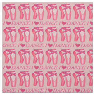 Tela Me Encanta Bailar Ballet Rosa Toe Pointe Shoe