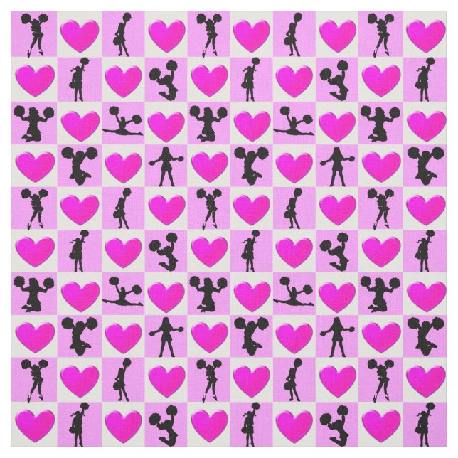 TELA ME ENCANTA EL CORAZÓN DE ROPA QUE LLEVA EL CHEERLE (Retal)