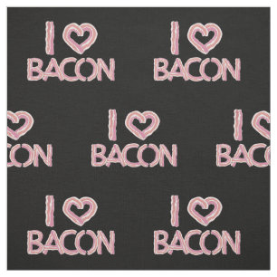 Tela Me encanta el patrón de Bacon