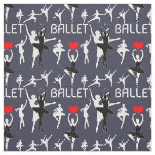 Tela Me Encanta El Patrón De Ballet. Bailarinas de ball