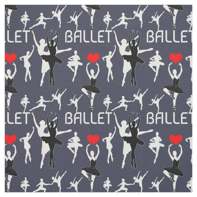 Tela Me Encanta El Patrón De Ballet. Bailarinas de ball (Retal)