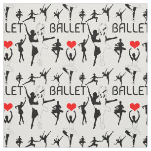 Tela Me Encanta El Patrón De Ballet. Bailarinas de ball