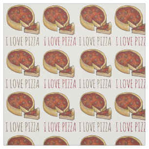 Tela Me encanta el queso Pizza Chicago Deep Dish Pepper