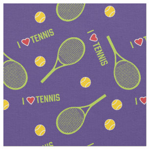 Tela Me encanta el tenis morado