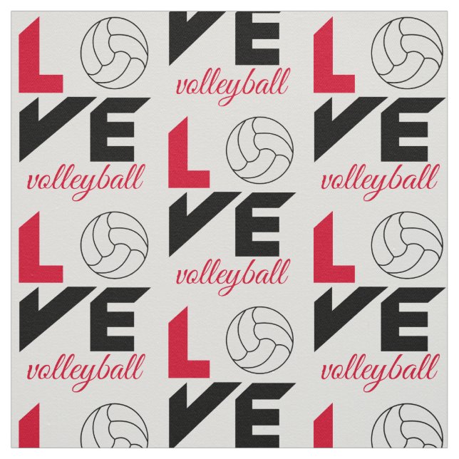 Tela Me encanta el voleibol (Retal)
