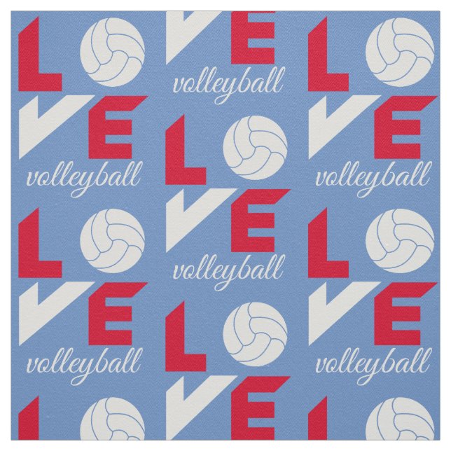 Tela Me encanta el voleibol (Retal)